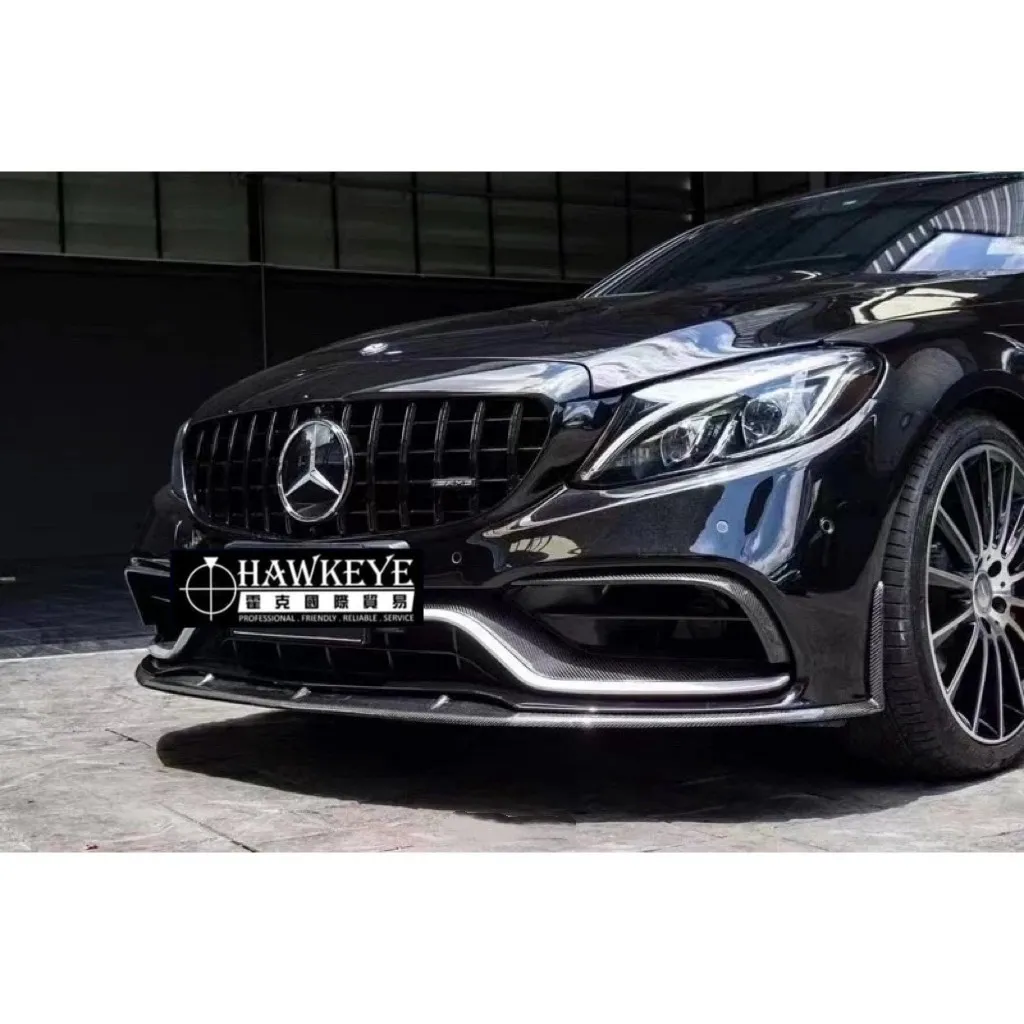 Benz 賓士 W205雙門改裝AMG款大包(搭配碳纖維下巴)