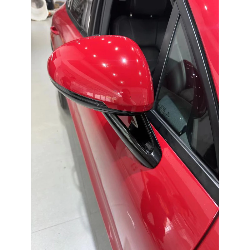 保時捷Porsche老款Macan升级原廠SportDesign 鏤空外後視鏡 (亮黑)