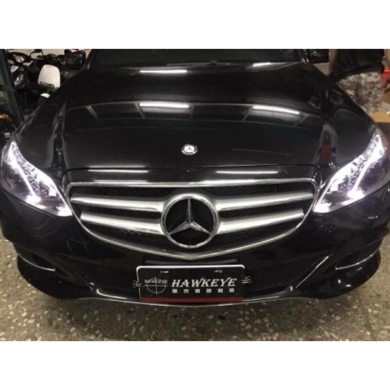 賓士 Benz W212 全新 燈眉黑框魚眼 全LED大燈 台灣製造!!