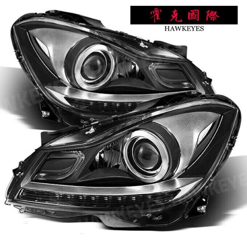 Benz 賓士 W204 11 ～13年小改款 C180 C250 專用小C型大燈組 合法 變更行照