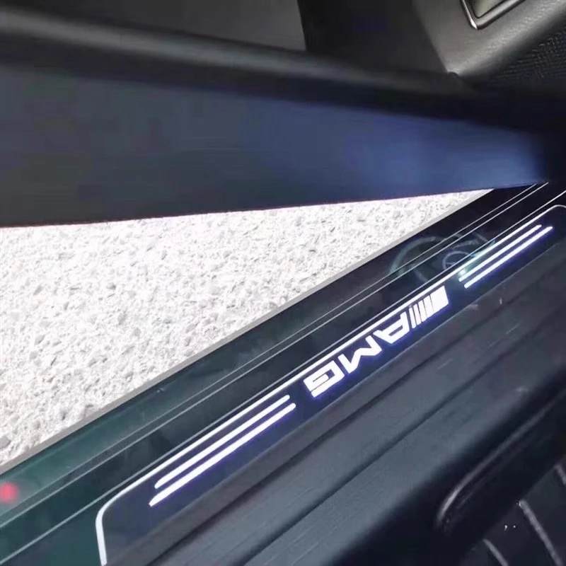 Benz AMG 迎賓飾板 門檻燈 W205 GLC W213 W222 W117