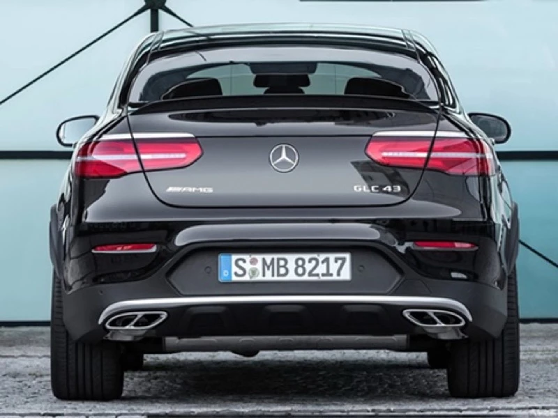 Benz GLC63 coupe尾飾管, 黑/銀 二款