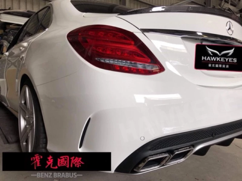 Benz W205 美規 低配改高配led尾燈 實車安裝(全新)