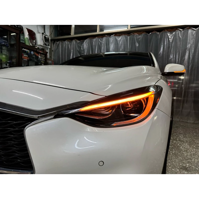 Infinity Q30 大燈 維修 修復 日行燈 導光條 泛黃 變黃