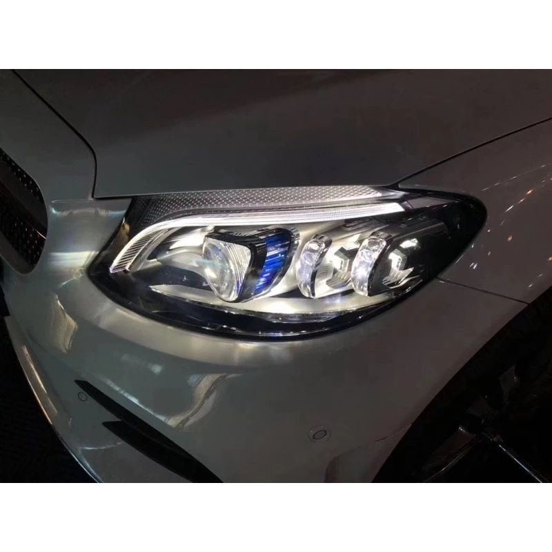 Benz W205 C class 舊款升級改新款多光束雷射大燈 原廠件