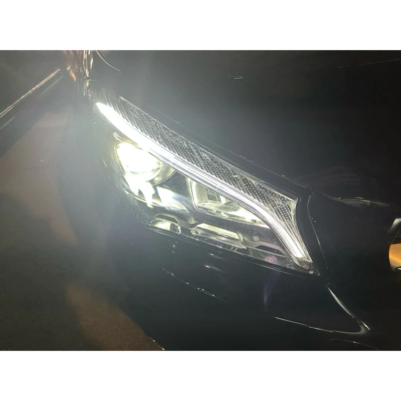 Benz 大燈 維修 修復 日行燈 導光條 泛黃 變黃 w117 W176 W177 LED