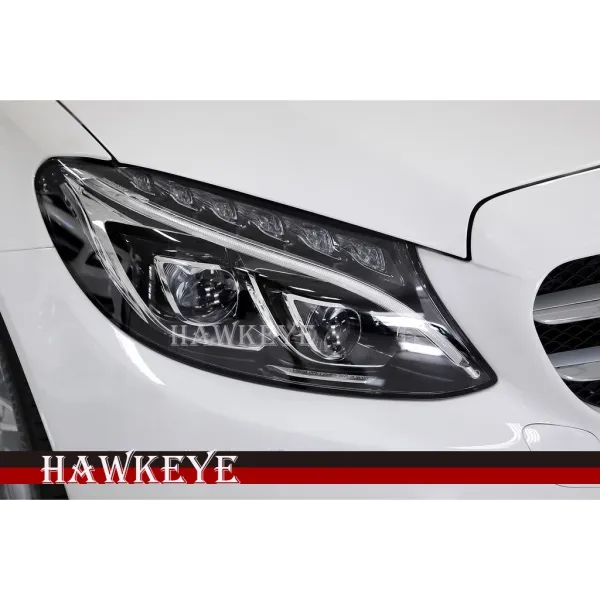 賓士 BENZ W205 全新 低配改高配 雙魚眼全LED頭燈（C180 C250 C300）合法 