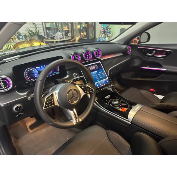 Benz W206 C class 渦輪出風口 4D旋轉高音&扶手燈