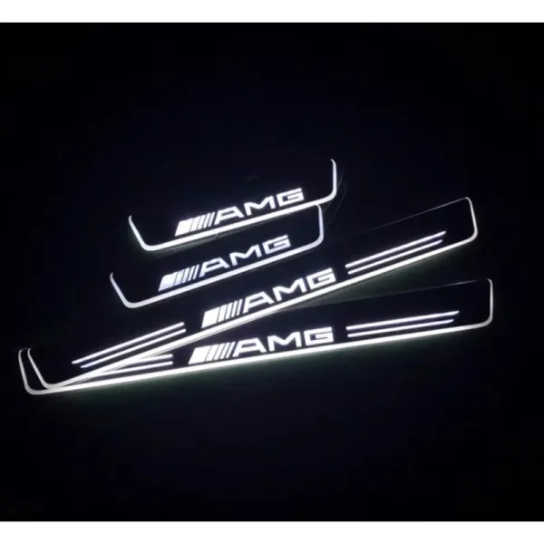 Benz AMG 迎賓飾板 門檻燈 W205 GLC W213 W222 W117