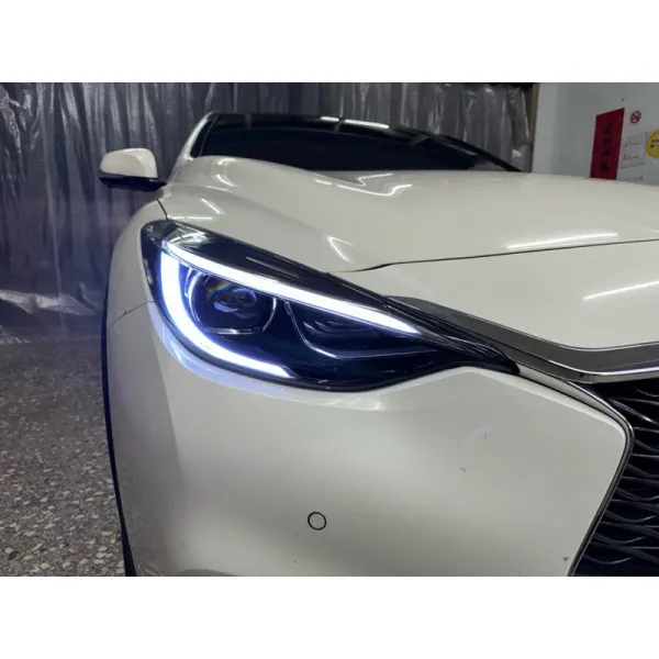 Infinity Q30 大燈 維修 修復 日行燈 導光條 泛黃 變黃