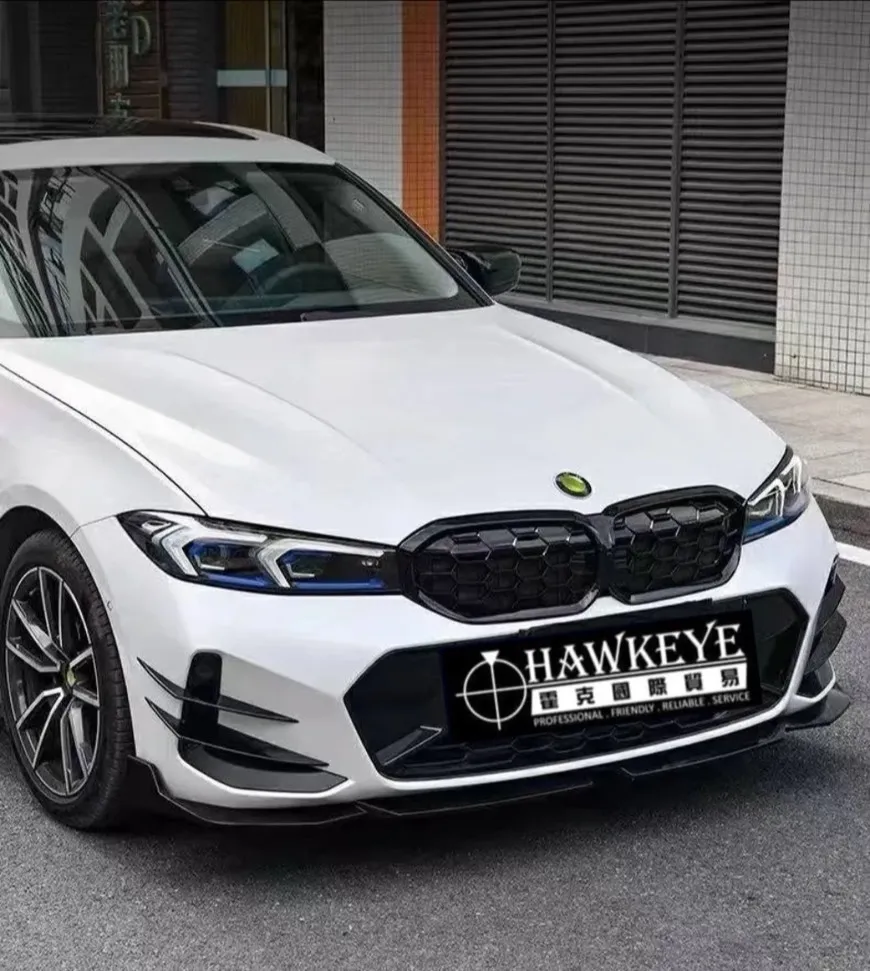 23款 BMW 新3系G20/G28後期 碳纖維前風刀四件套