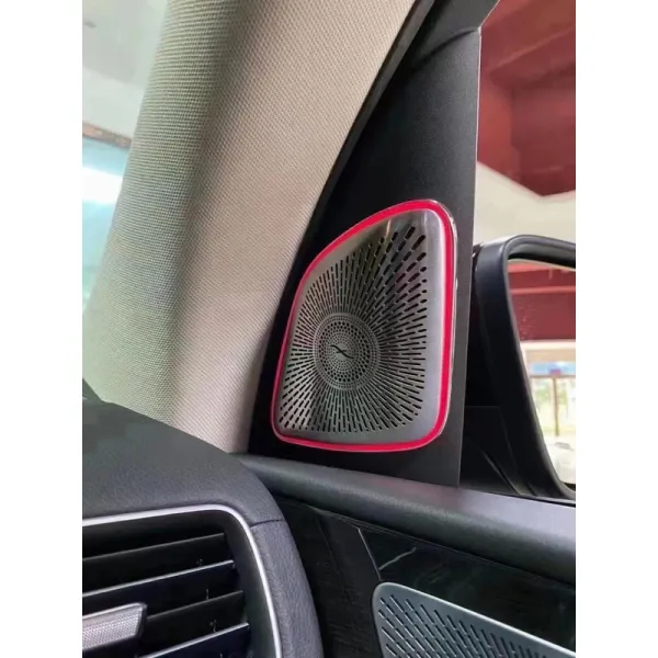 Benz 20年 GLE W167 柏林旋轉高音&喇叭發光蓋板