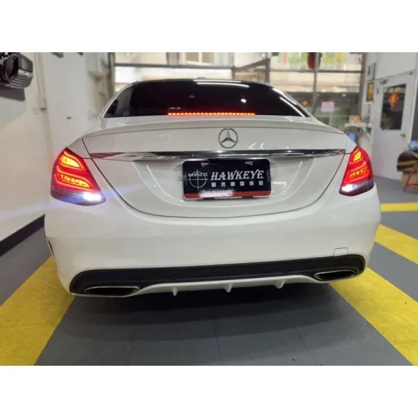 Benz W205 C300 美規改歐規尾燈 低升高
