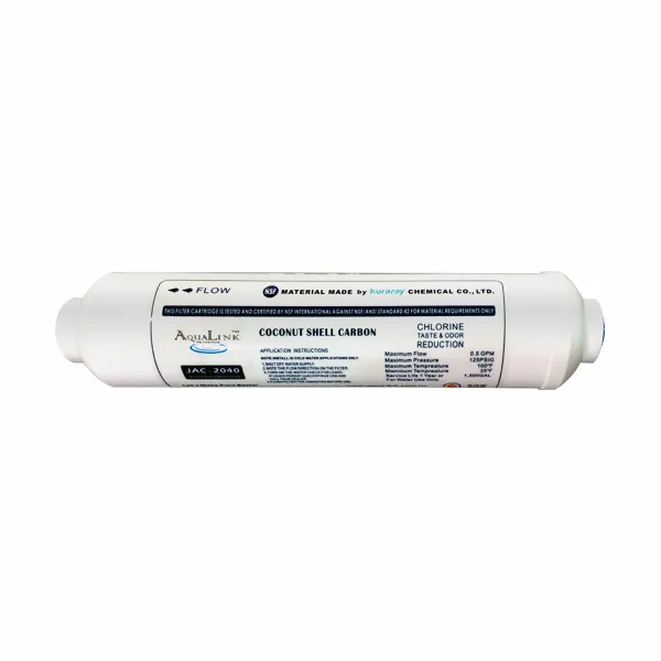 JAC-2040 後置活性碳濾心 小T33型 (NSF認証材料)【台灣製造】