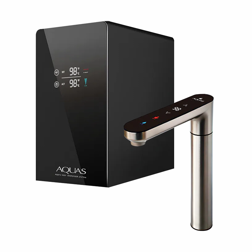 【AQUAS 淨工坊】 AQ812 廚下觸控雙溫飲水機 (一級節能/創新０冷水/層流出水/主機&龍頭雙顯示)