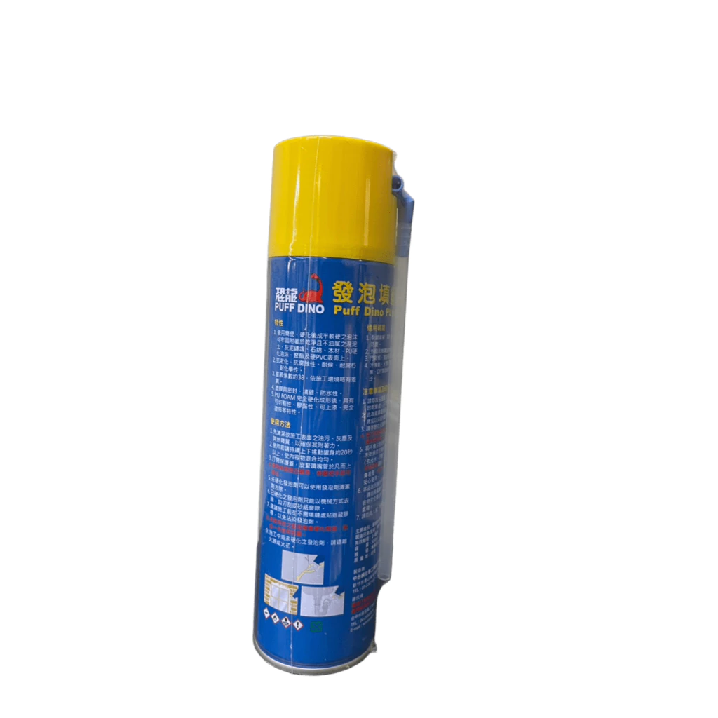 恐龍發泡劑 500ML 縫隙填補 防水 防塵 隔音 隔熱 裂縫 填縫 PU發泡劑 裂縫填補劑
