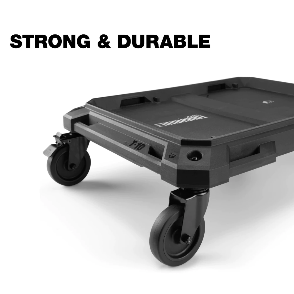 TB-B1-T-10 平板⾞ TOUGHBUILT 托比爾 快扣 工具箱 水電 堆疊式 大載重 兩輪固定 置物 烏龜車