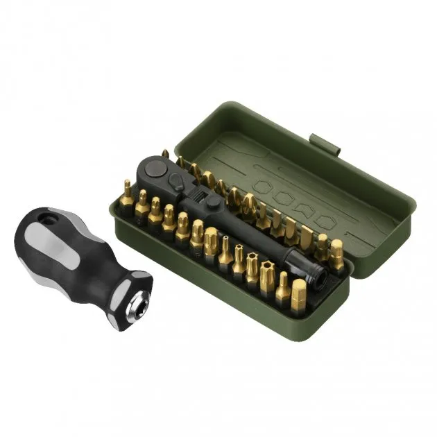 愛森諾工具 / Arsenal Tool 軍綠「二代」29PC多功能起子組(附手柄)