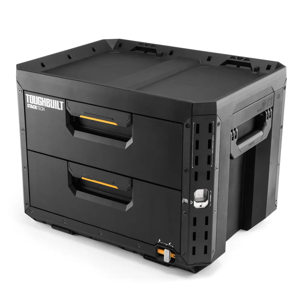 TB-B1-D-72 抽屜式⼯具箱-雙抽XL TOUGHBUILT 托比爾 快扣 配件 單層 工具箱 水電 防水 堆疊式
