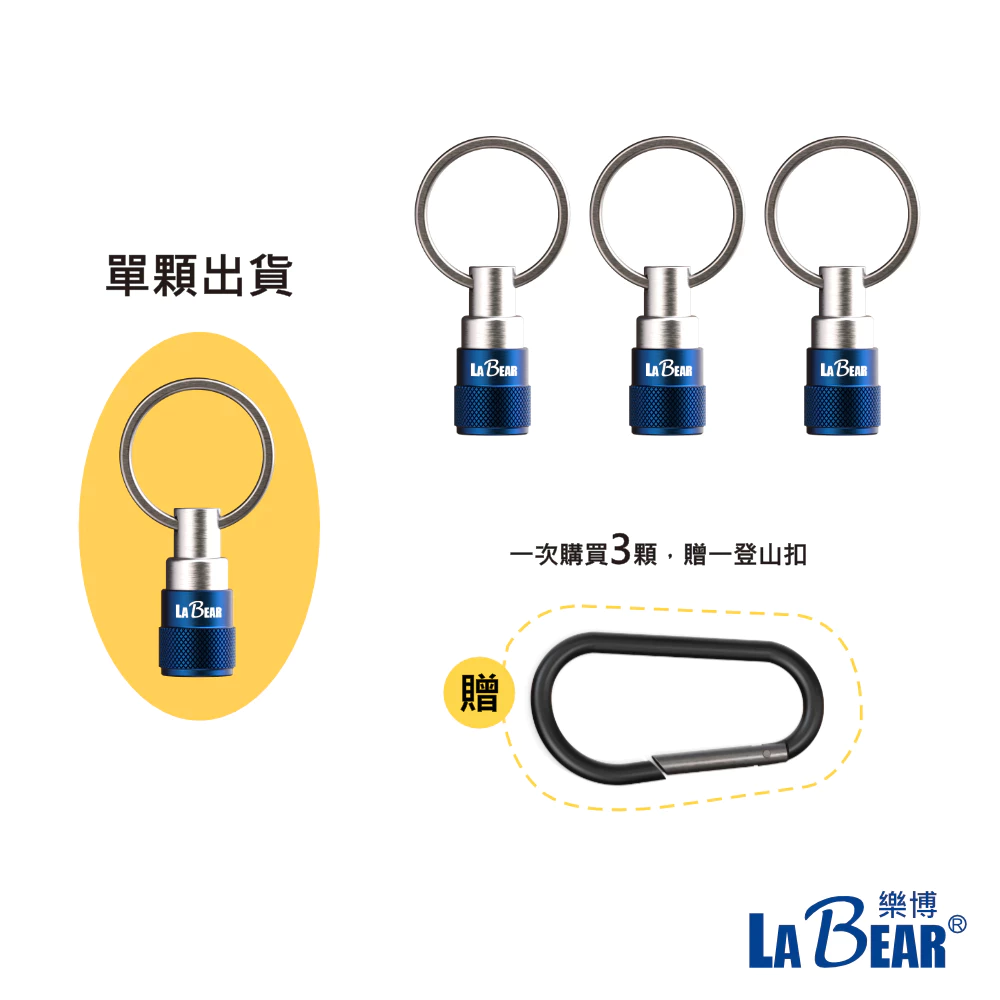 【LaBear】起子頭款 快脫鑰匙扣 接桿鑰匙圈 鑰匙圈 起子頭接座 六角軸快扣 六角軸工具配件 起子頭收納 工具鑰匙