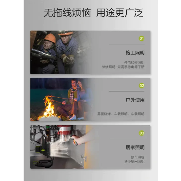 WU026.9 鋰電 LED 工作燈 20V 高亮度1500LM 露營 夜間施工 可掛式 探照燈 高亮度 WORX威克士