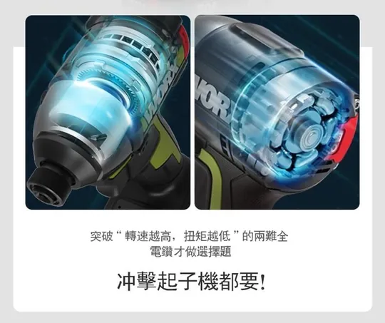WU292DS 6段智能無刷電動衝擊起子機20V 電動工具 高轉速/扭力 居家 水電 金屬 工程 水泥 WORX 威克士