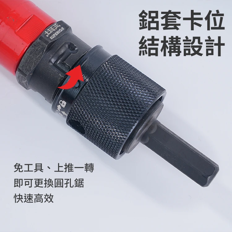 宅水電X土耳門 通用型圓孔鋸快換底座套組 多品牌適用 快換柄 快拆連接座 開孔器配件 圓穴鋸 開孔器 金屬 木板