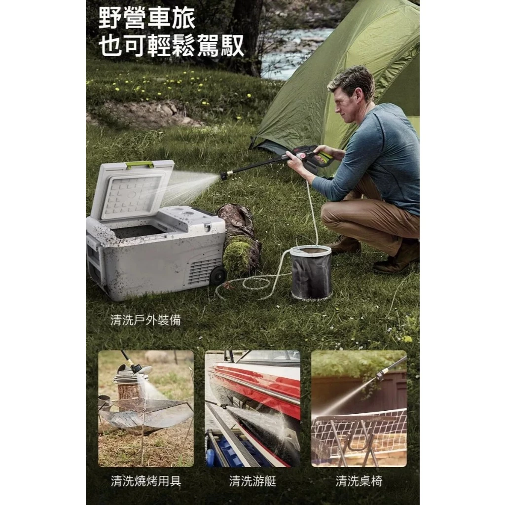 WU633鋰電無刷高壓清洗機 20V 清潔 洗車機 高壓洗車機 大流量 高壓水柱 5和1噴頭 超長軟管 WORX 威克士
