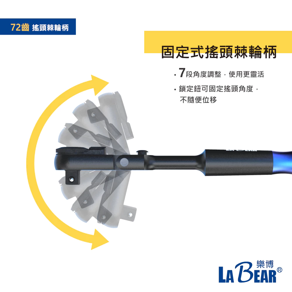 【LaBear 】固定式 搖頭棘輪 29件組 多功能棘輪套筒起子組 角度鎖定 棘輪柄 齒型套筒 套筒/扳手起子頭組