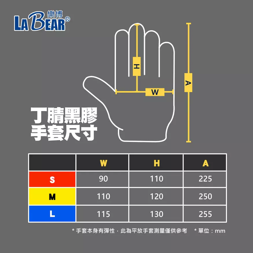 【LaBear】沾膠止滑工作手套 丁腈黑膠手套 NBR塗掌手套 皺紋乳膠手套 起皺工作手套 黑膠手套 防滑手套