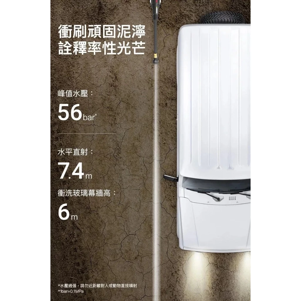 WU633鋰電無刷高壓清洗機 20V 清潔 洗車機 高壓洗車機 大流量 高壓水柱 5和1噴頭 超長軟管 WORX 威克士