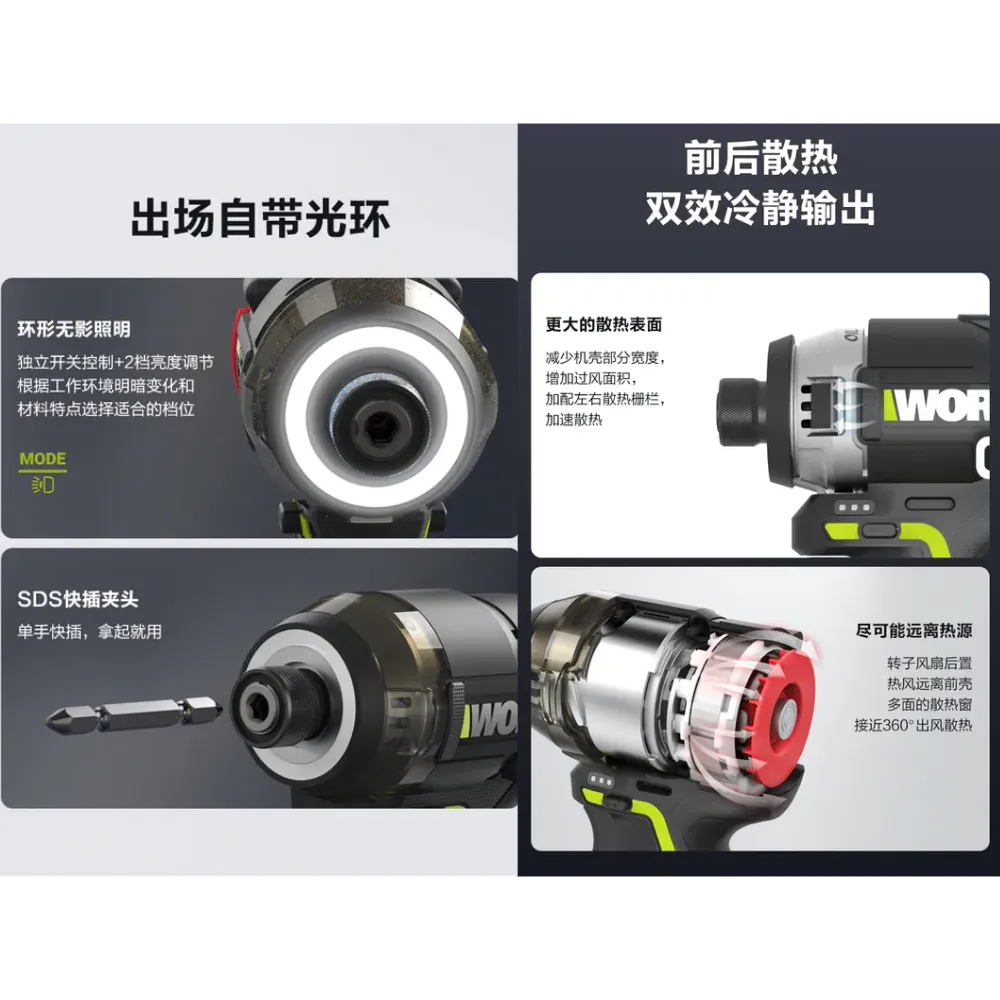 WU138油壓起子機 50 N.m 75dB 12V 電動工具 高轉速/扭力 居家 水電 金屬 水泥 WORX 威克士