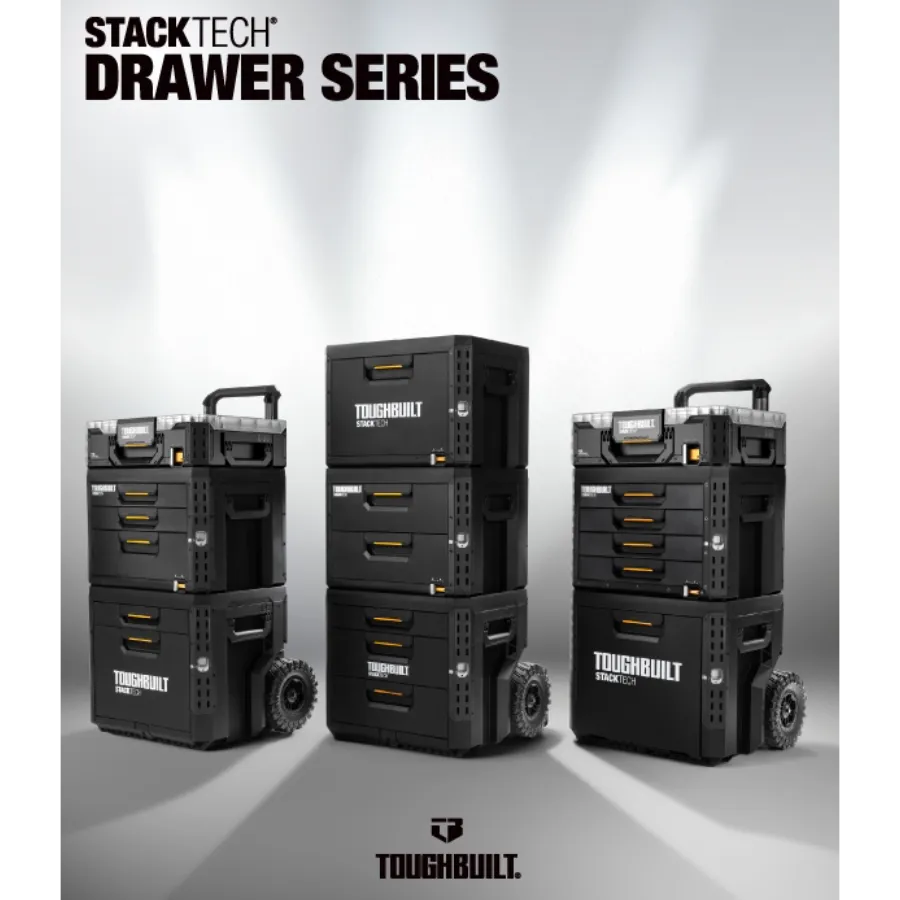 TB-B1-D-72 抽屜式⼯具箱-雙抽XL TOUGHBUILT 托比爾 快扣 配件 單層 工具箱 水電 防水 堆疊式