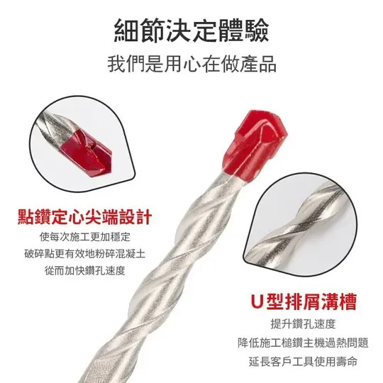 土耳門×宅水電 堅HEX六角水泥鑽頭 6C2 六角柄 混凝土鑽頭 瑞士鎢鋼 水泥鑽 3.2-9.5mm