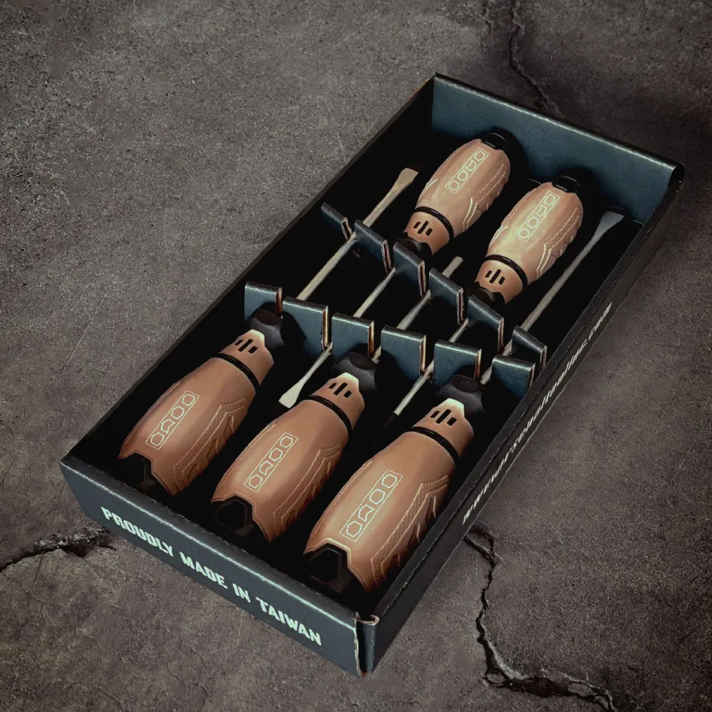 愛森諾工具/Arsenal Tool 5PC 螺絲起子組 魚雷起子 十字起子 一字起子 起子組 魚雷手柄 止滑手柄台灣製