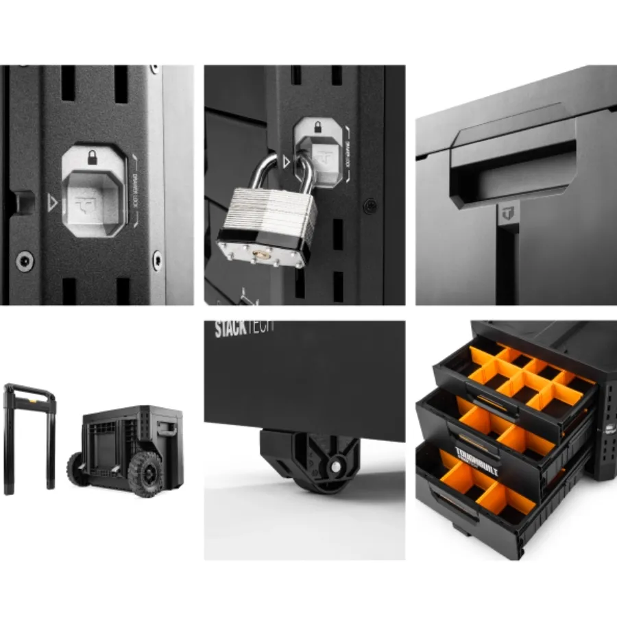TB-B1-D-72 抽屜式⼯具箱-雙抽XL TOUGHBUILT 托比爾 快扣 配件 單層 工具箱 水電 防水 堆疊式