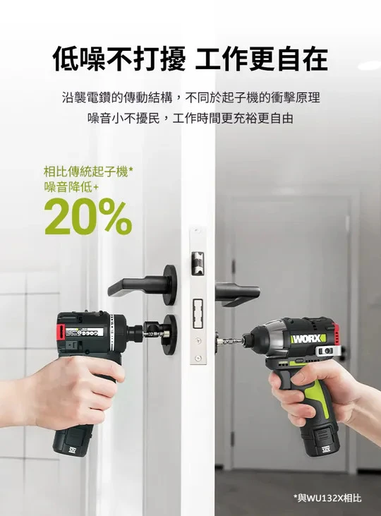 WU139無刷鋰電衝擊起子電鑽12V 起子 六角 居家 工程 水電 木工 汽修 木頭 水泥 鑽牆 金屬 WORX 威克士