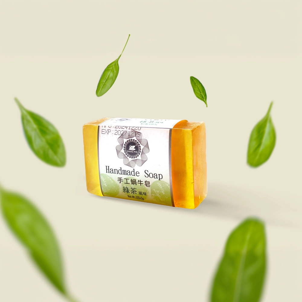 蝸牛蛋白手工皂-綠茶