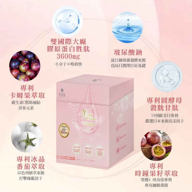 美膠妍 膠原蛋白胜肽（黑醋栗口味） 30包