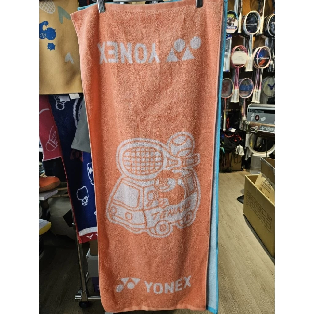 可愛網球毛巾藍色太陽款yonex潮帽