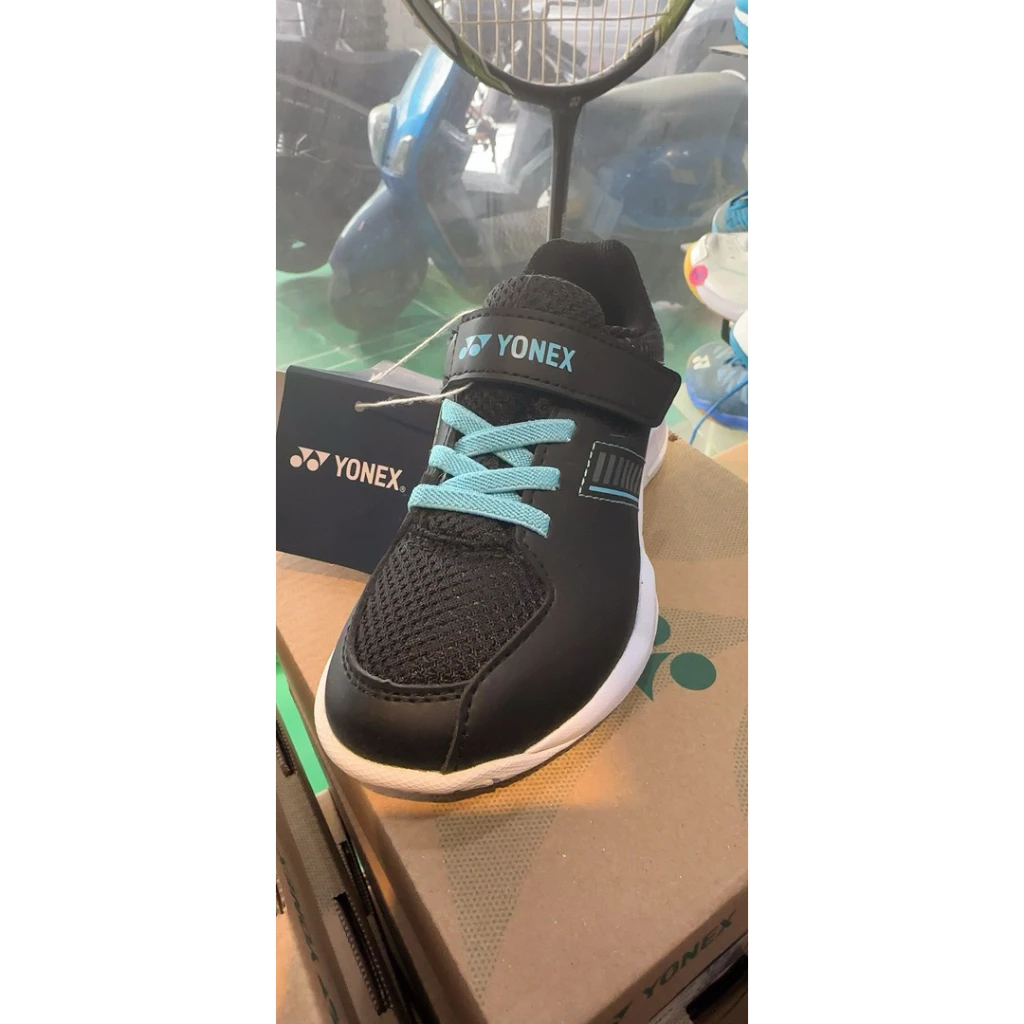 YONEX POWERCUSHION兒童羽球鞋黑藍