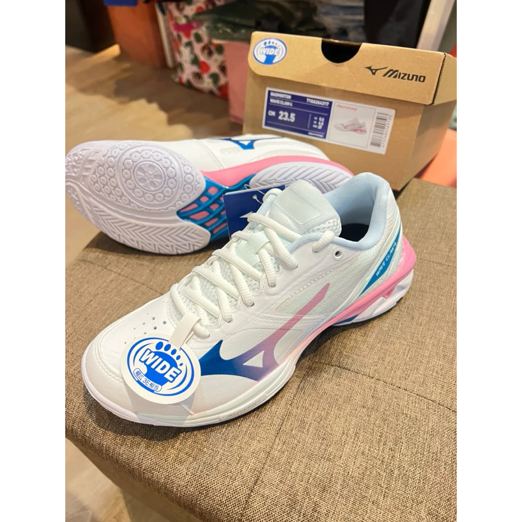 美津濃 3E寬楦 羽球鞋 Wave CLAW 4 代 71GA264317