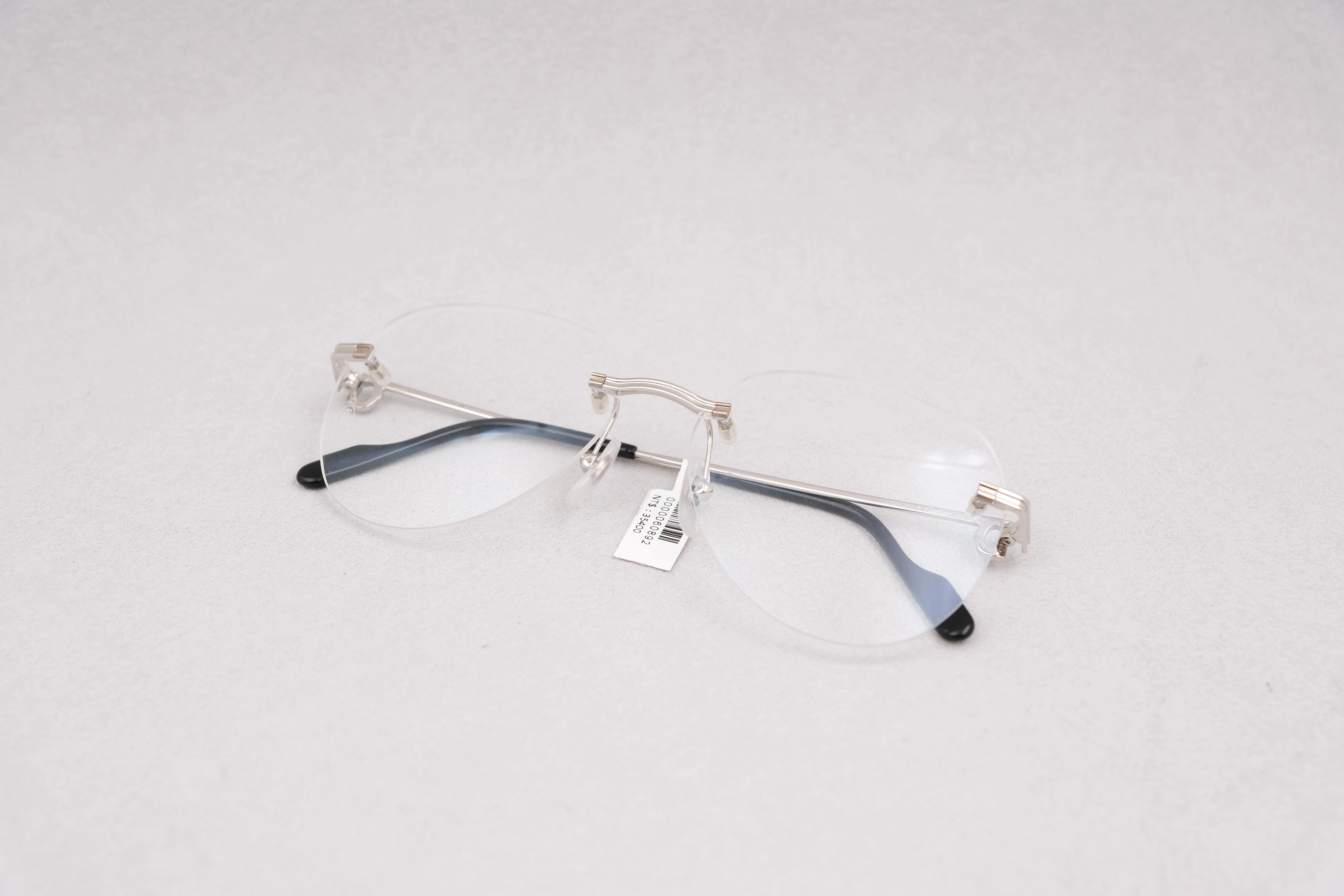 Cartier ct0252o 001銀腳無框