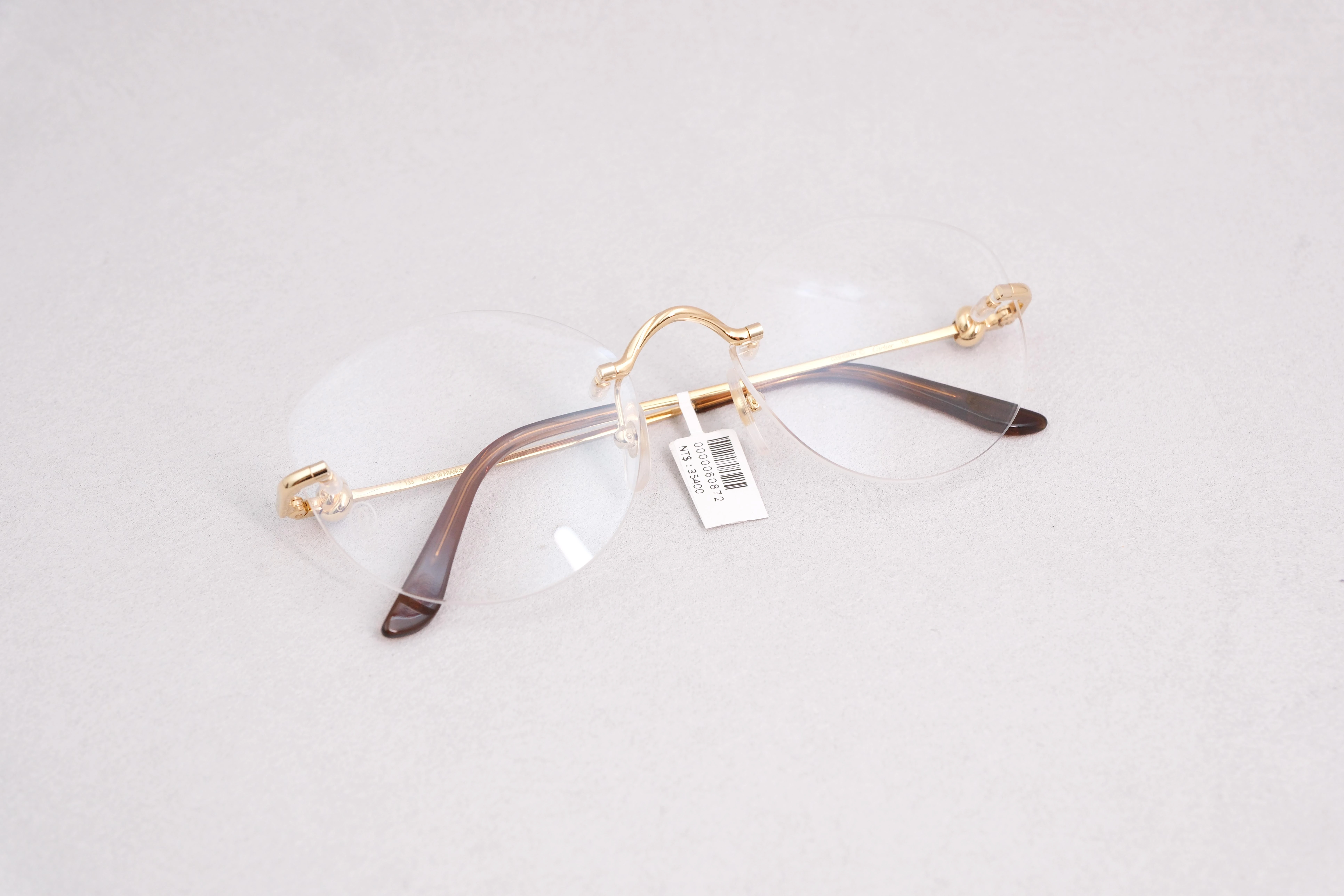 Cartier ct0376o 001 m 金色無框