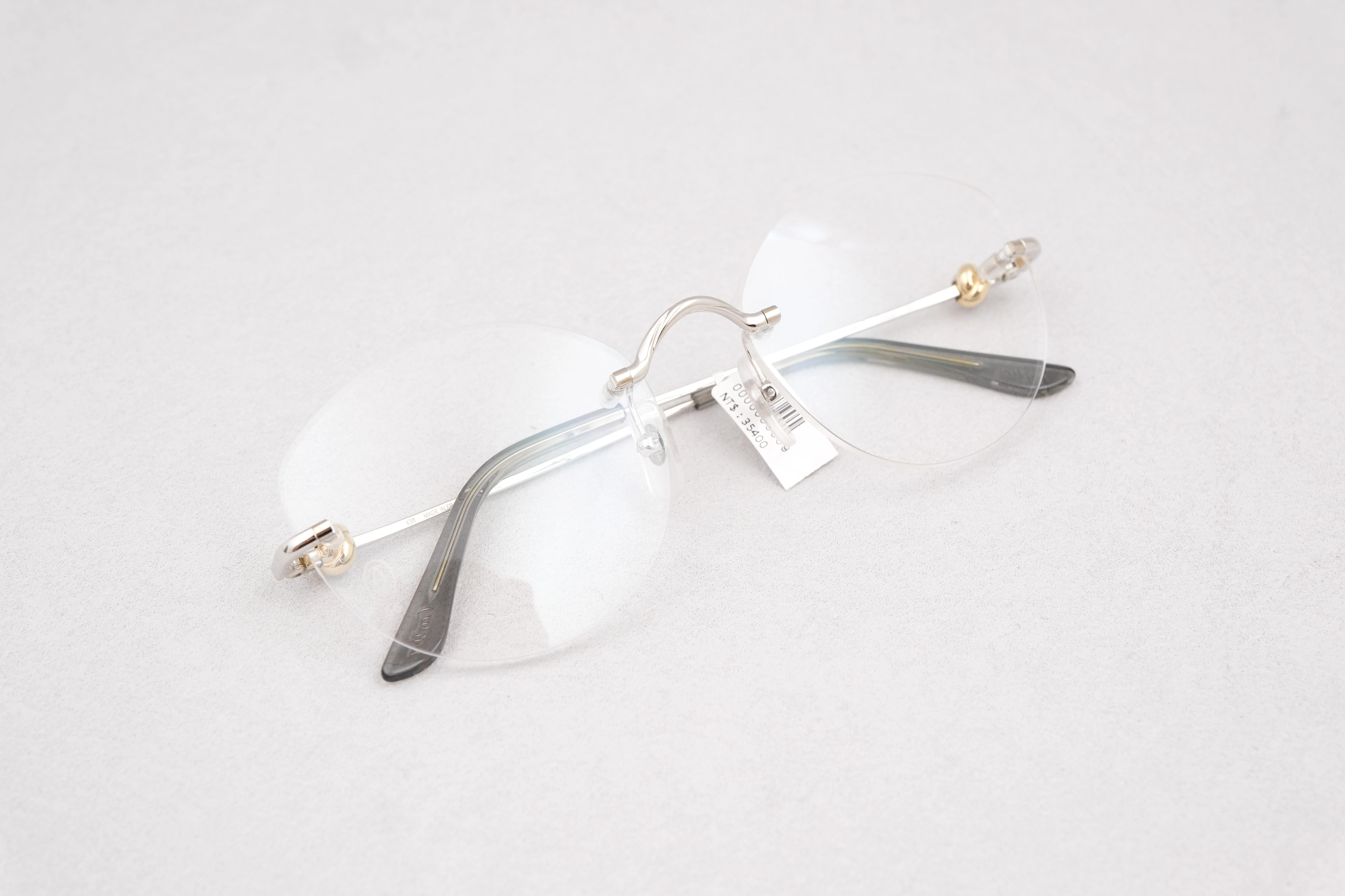 Cartier ct0376o 002 m 銀腳無框