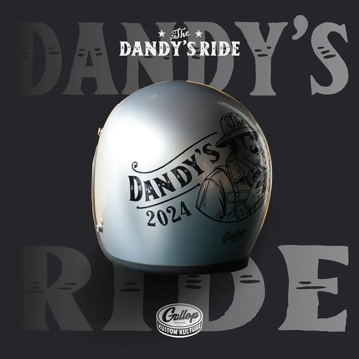 2024 12th THE DANDY’S RIDE 鬍子老爹 限定安全帽