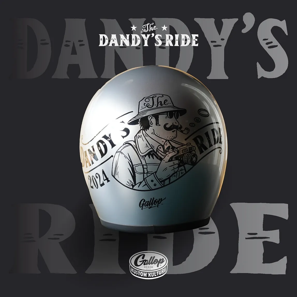 2024 12th THE DANDY’S RIDE 鬍子老爹 限定安全帽