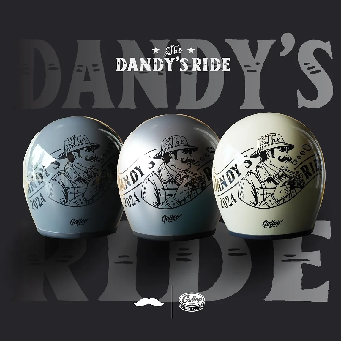 2024 12th THE DANDY’S RIDE 鬍子老爹 限定安全帽
