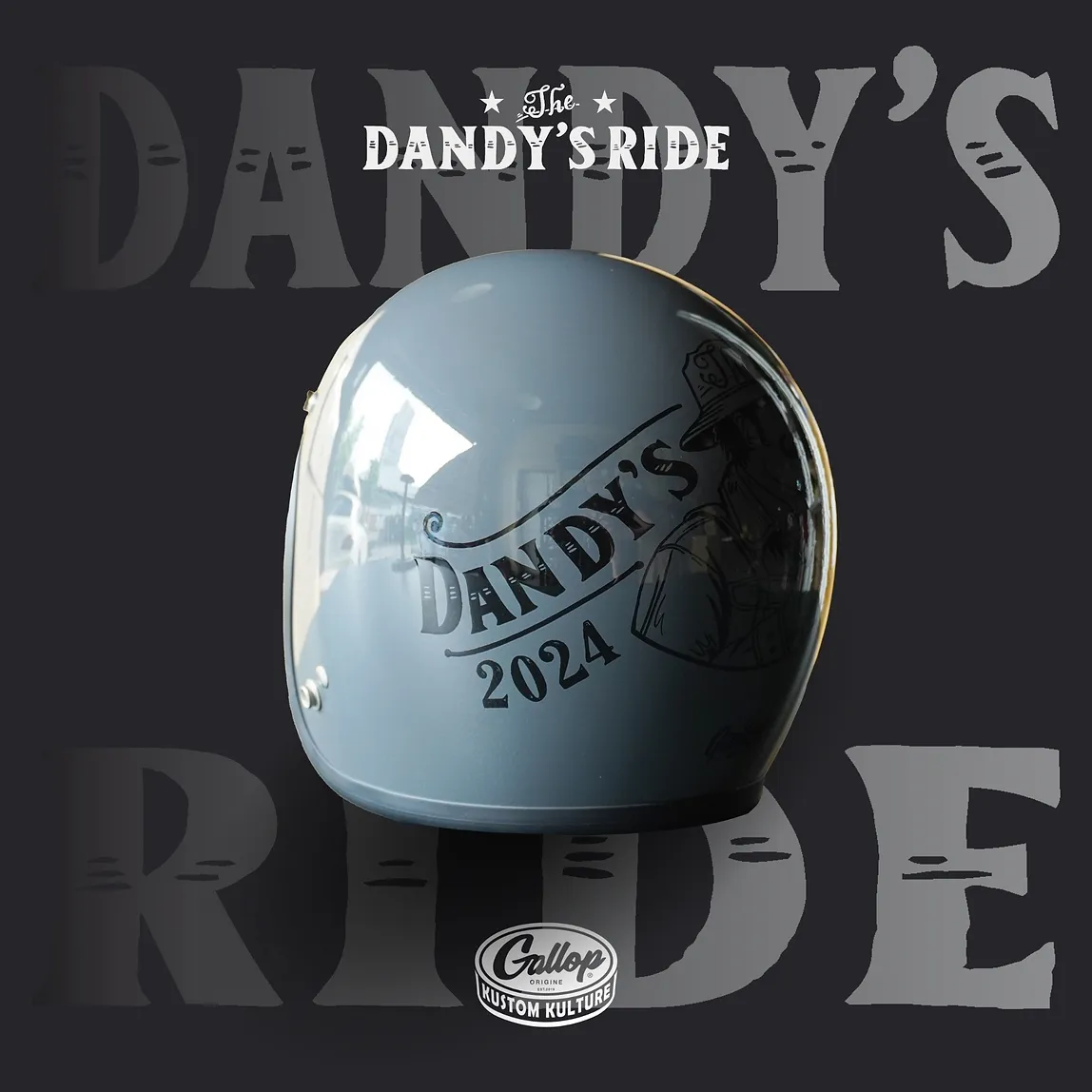 2024 12th THE DANDY’S RIDE 鬍子老爹 限定安全帽