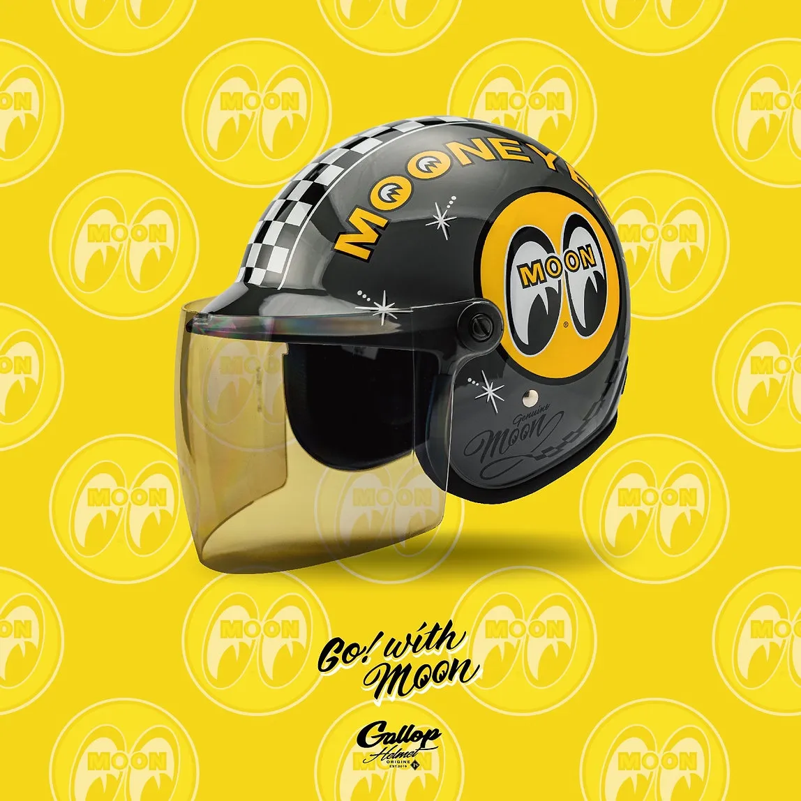 MOONEYES X GALLOP Kids helmets聯名童帽
